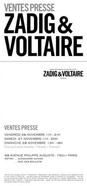 vente presse et vente privée 2010-2011